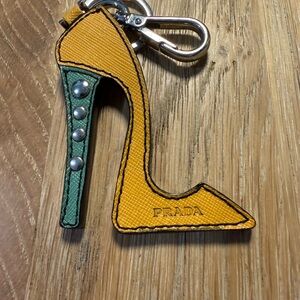 PRADA Saffiano Leather High Heel Bag Charm / Keychain